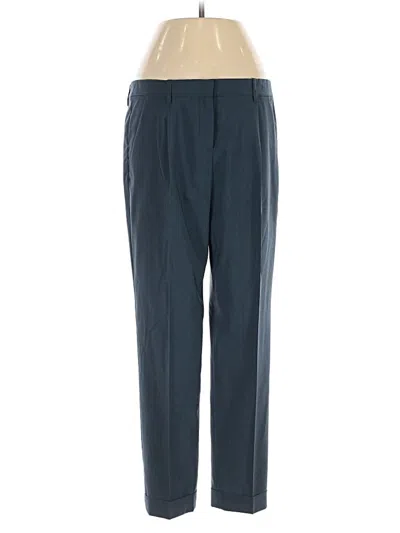 Pre-owned Theory Wool Pants In Blue