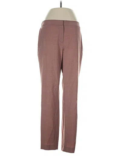 Pre-owned Theory Wool Pants In Brown