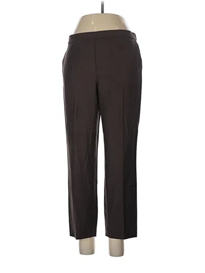 Pre-owned Theory Wool Pants In Brown