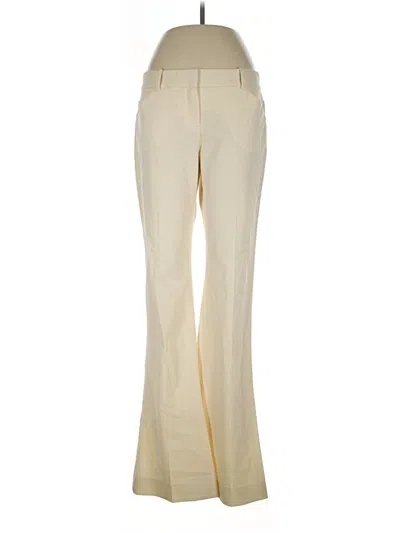 Pre-owned Theory Wool Pants In Gold