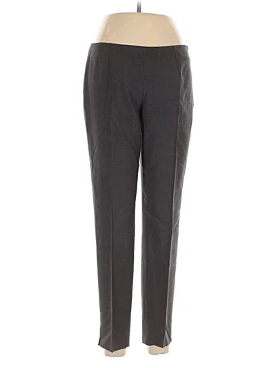 Pre-owned Theory Wool Pants In Gray