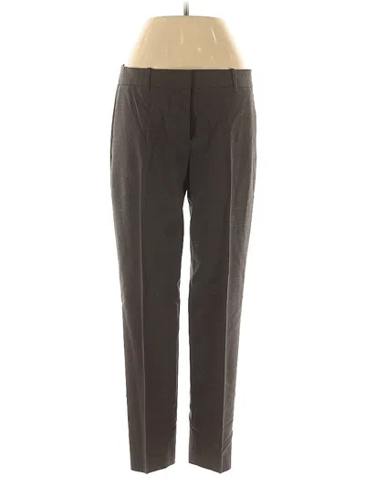 Pre-owned Theory Wool Pants In Gray