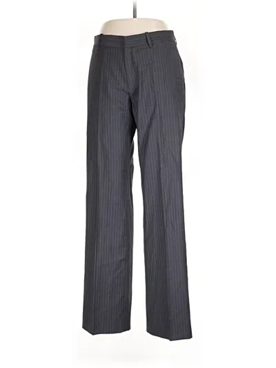 Pre-owned Theory Wool Pants In Gray