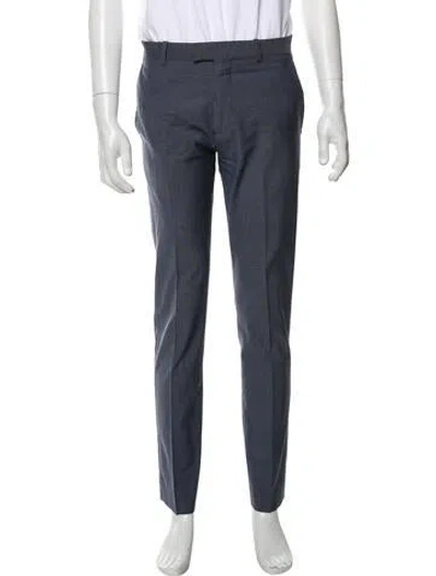 Pre-owned Theory Wool Pants In Gray