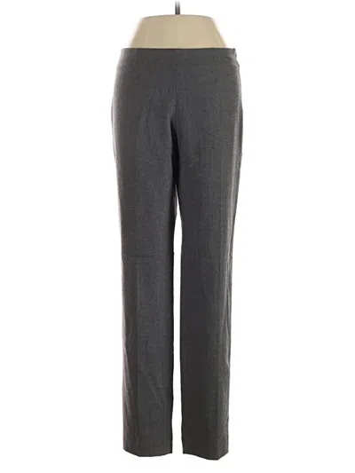 Pre-owned Theory Wool Pants In Gray