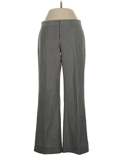 Pre-owned Theory Wool Pants In Gray