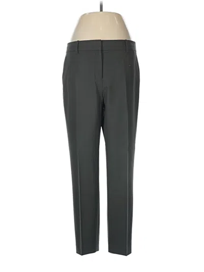 Pre-owned Theory Wool Pants In Gray