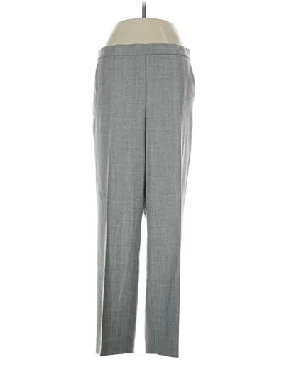 Pre-owned Theory Wool Pants In Gray