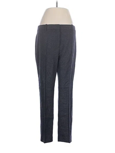 Pre-owned Theory Wool Pants In Gray