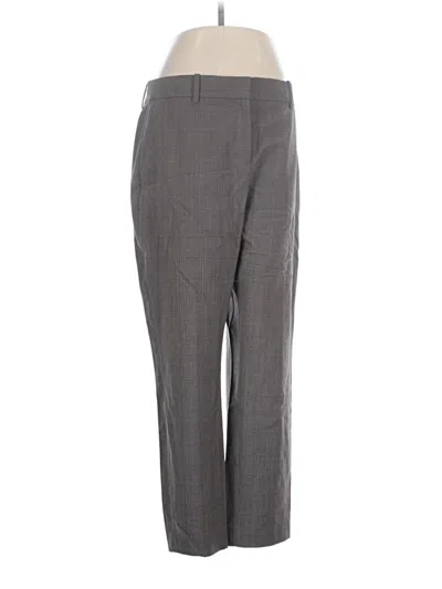 Pre-owned Theory Wool Pants In Gray