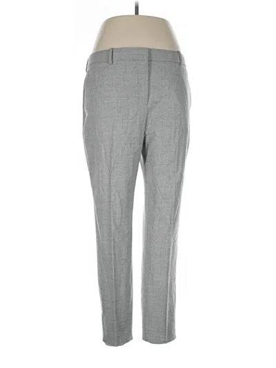 Pre-owned Theory Wool Pants In Gray