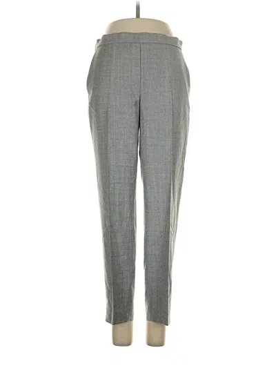 Pre-owned Theory Wool Pants In Gray