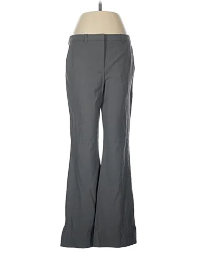 Pre-owned Theory Wool Pants In Gray