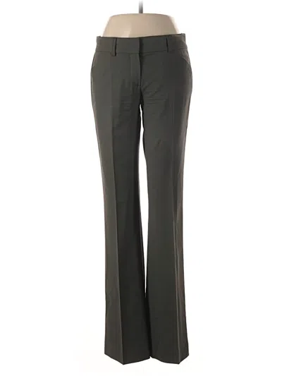 Pre-owned Theory Wool Pants In Green