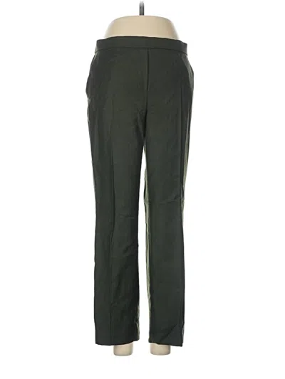Pre-owned Theory Wool Pants In Green