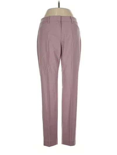 Pre-owned Theory Wool Pants In Purple