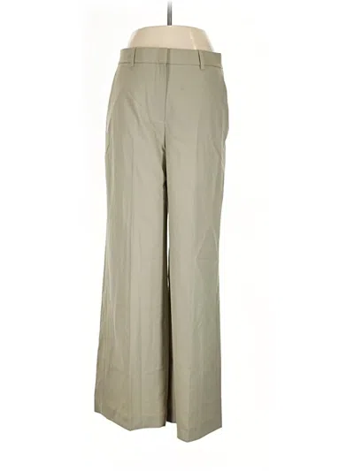 Pre-owned Theory Wool Pants In Tan