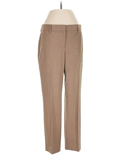 Pre-owned Theory Wool Pants In Tan