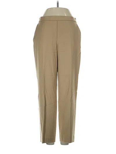 Pre-owned Theory Wool Pants In Tan