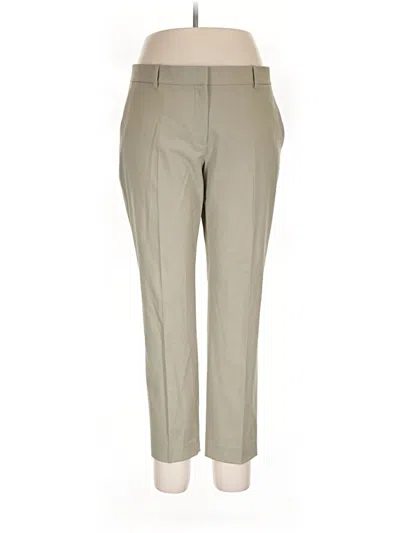 Pre-owned Theory Wool Pants In Tan