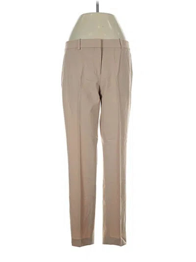 Pre-owned Theory Wool Pants In Tan
