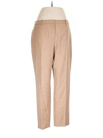 Pre-owned Theory Wool Pants In Tan