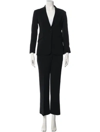 Pre-owned Theory Wool Pantsuit In Black