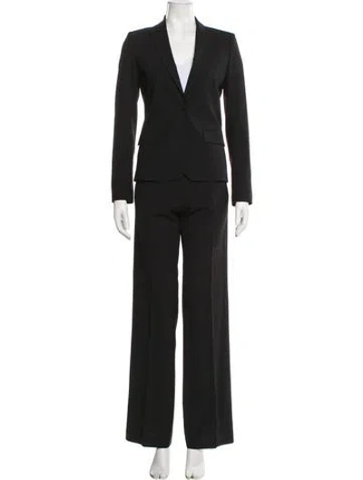 Pre-owned Theory Wool Pantsuit In Black