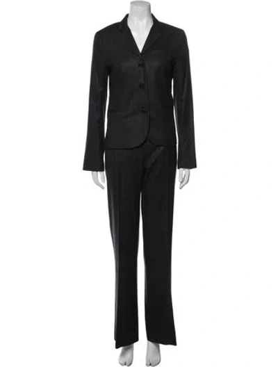 Pre-owned Theory Wool Pantsuit In Black