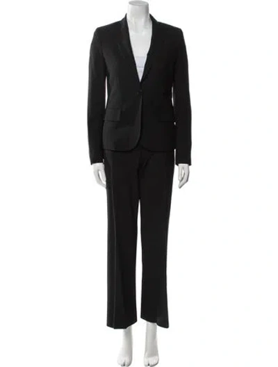 Pre-owned Theory Wool Pantsuit In Black