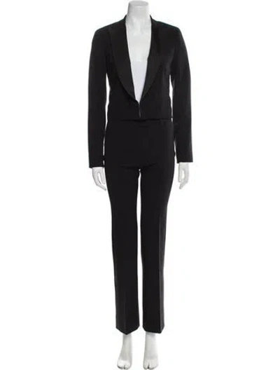 Pre-owned Theory Wool Pantsuit In Black