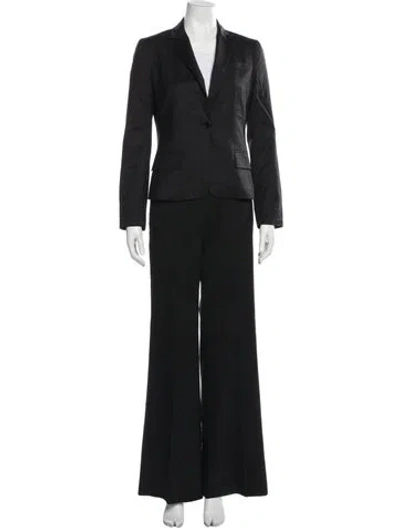 Pre-owned Theory Wool Pantsuit In Black