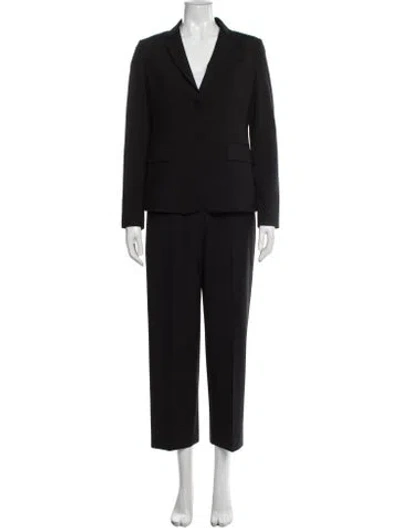 Pre-owned Theory Wool Pantsuit In Black