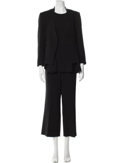 Pre-owned Theory Wool Pantsuit In Black