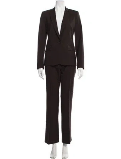 Pre-owned Theory Wool Pantsuit In Black