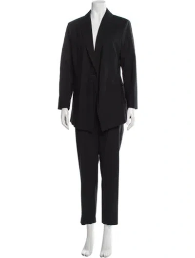 Pre-owned Theory Wool Pantsuit In Black