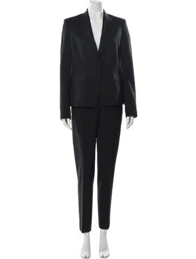 Pre-owned Theory Wool Pantsuit In Black