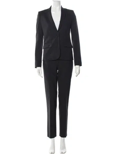 Pre-owned Theory Wool Pantsuit In Black