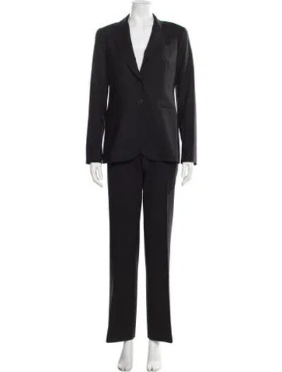 Pre-owned Theory Wool Pantsuit In Black