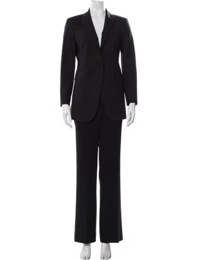 Pre-owned Theory Wool Pantsuit In Black