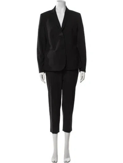 Pre-owned Theory Wool Pantsuit In Black