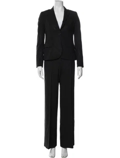 Pre-owned Theory Wool Pantsuit In Black