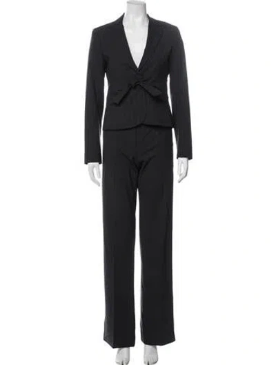 Pre-owned Theory Wool Pantsuit In Black