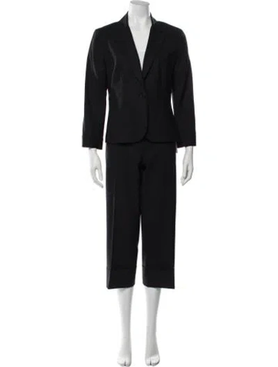 Pre-owned Theory Wool Pantsuit In Black