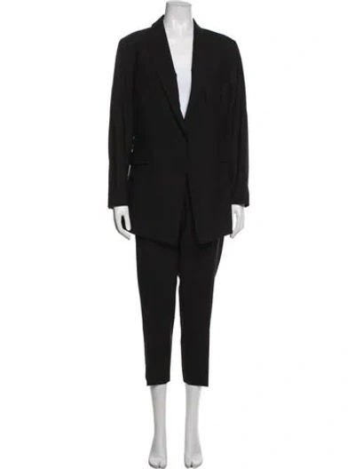 Pre-owned Theory Wool Pantsuit In Black