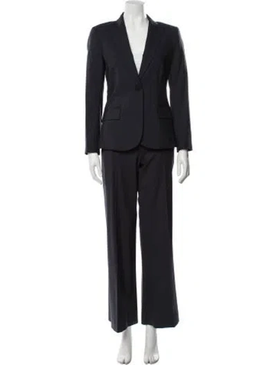 Pre-owned Theory Wool Pantsuit In Blue