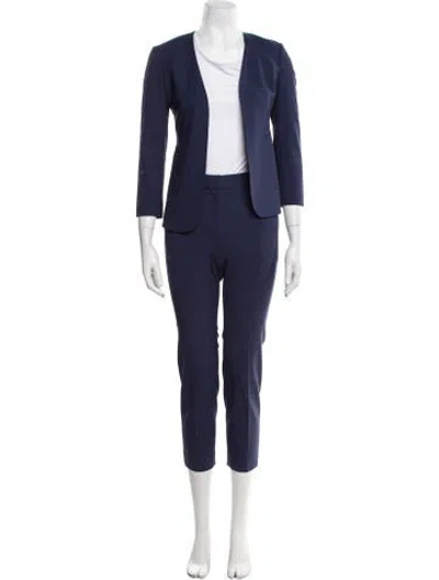 Pre-owned Theory Wool Pantsuit In Blue