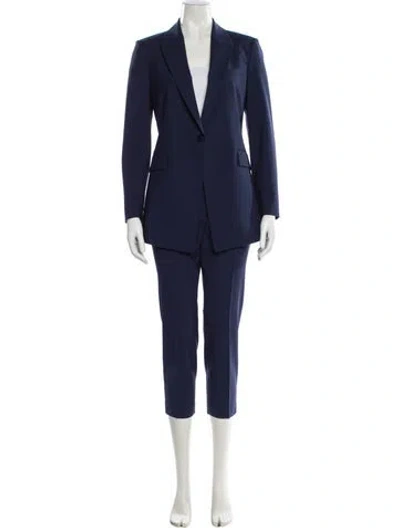 Pre-owned Theory Wool Pantsuit In Blue