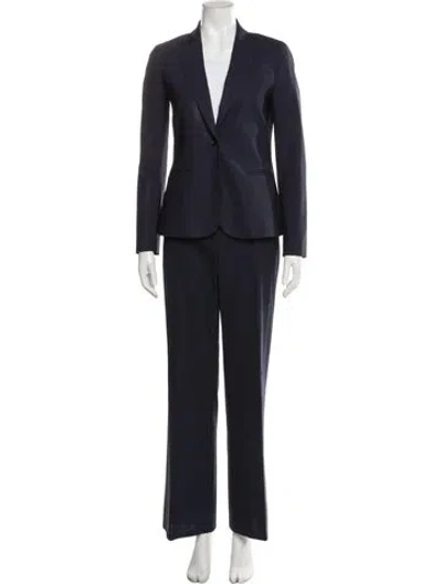 Pre-owned Theory Wool Pantsuit In Blue