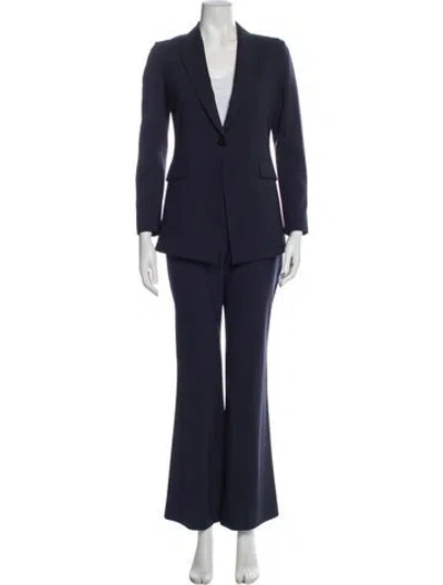 Pre-owned Theory Wool Pantsuit In Blue
